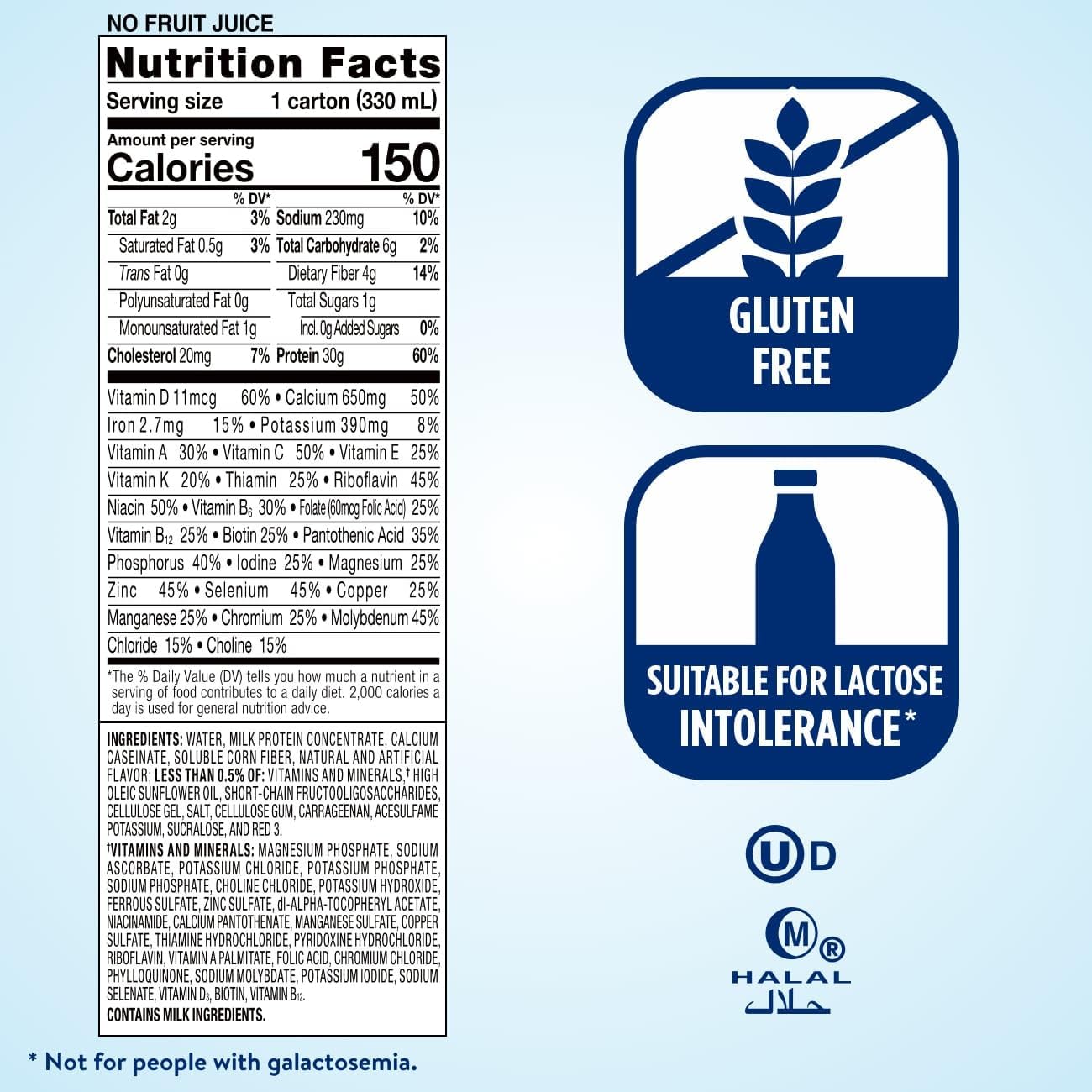 JÁCLER Ensure Protein Shake - 30g Protein, 1g Sugar, Creamy Strawberry Flavor - 11 fl oz (Pack of 12)