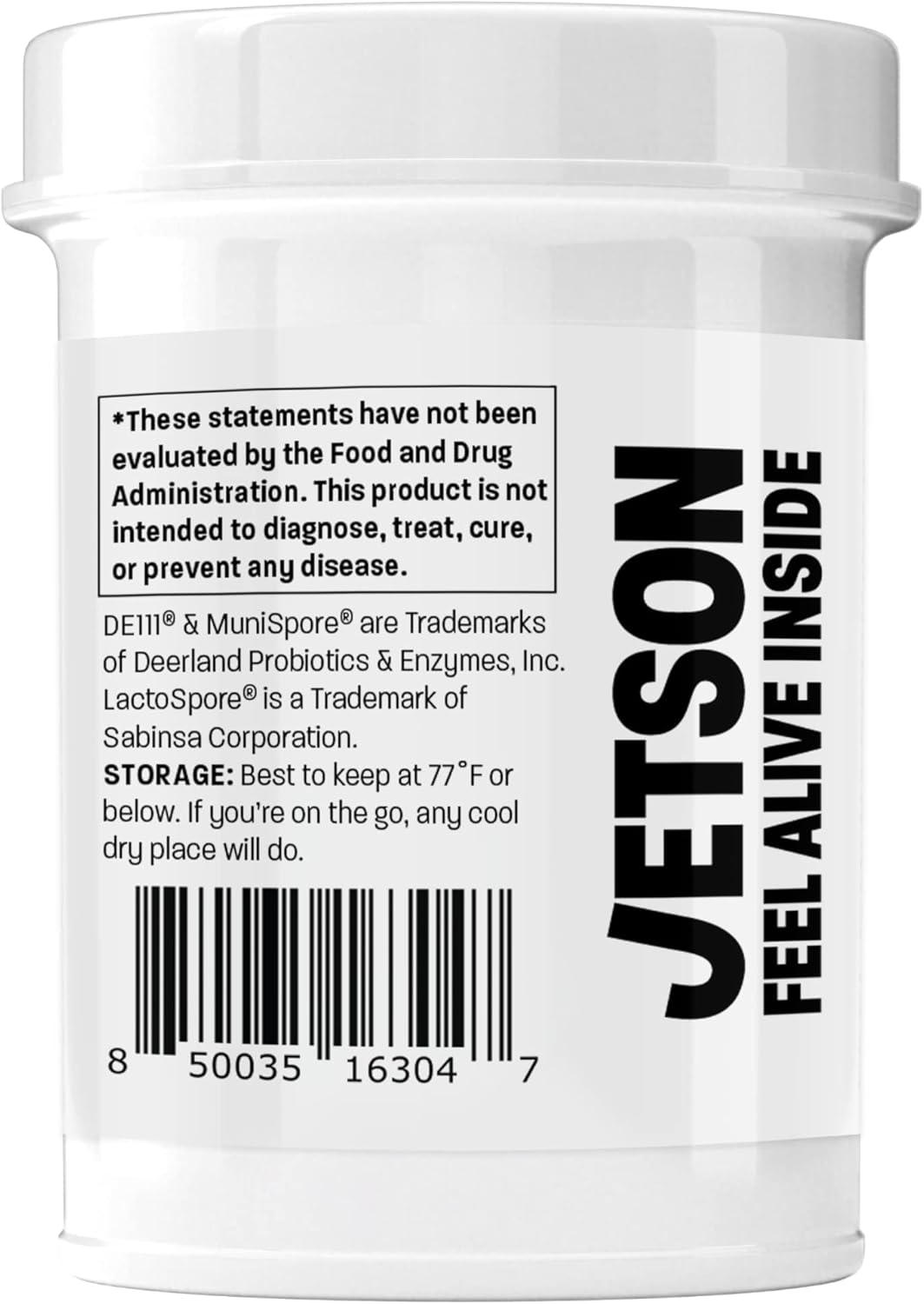 Jetson Digest - Probiotic Supplement for Digestion & Immune Support - Enhances Bowel Regularity, Reduces Bloating, Boosts Immunity - Gluten Free, Vegetarian, Non-GMO - 31 Capsules