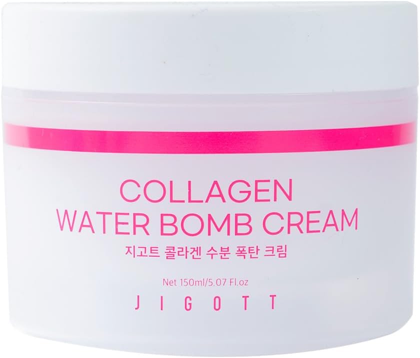 Jigott Collagen Water Max Cream - Hydrating Anti-Aging Face Moisturizer with Collagen Boosting Formula