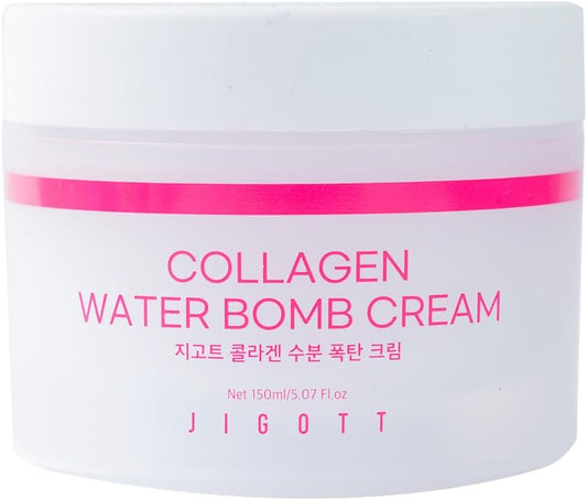 Jigott Collagen Water Max Cream - Hydrating Anti-Aging Face Moisturizer with Collagen Boosting Formula