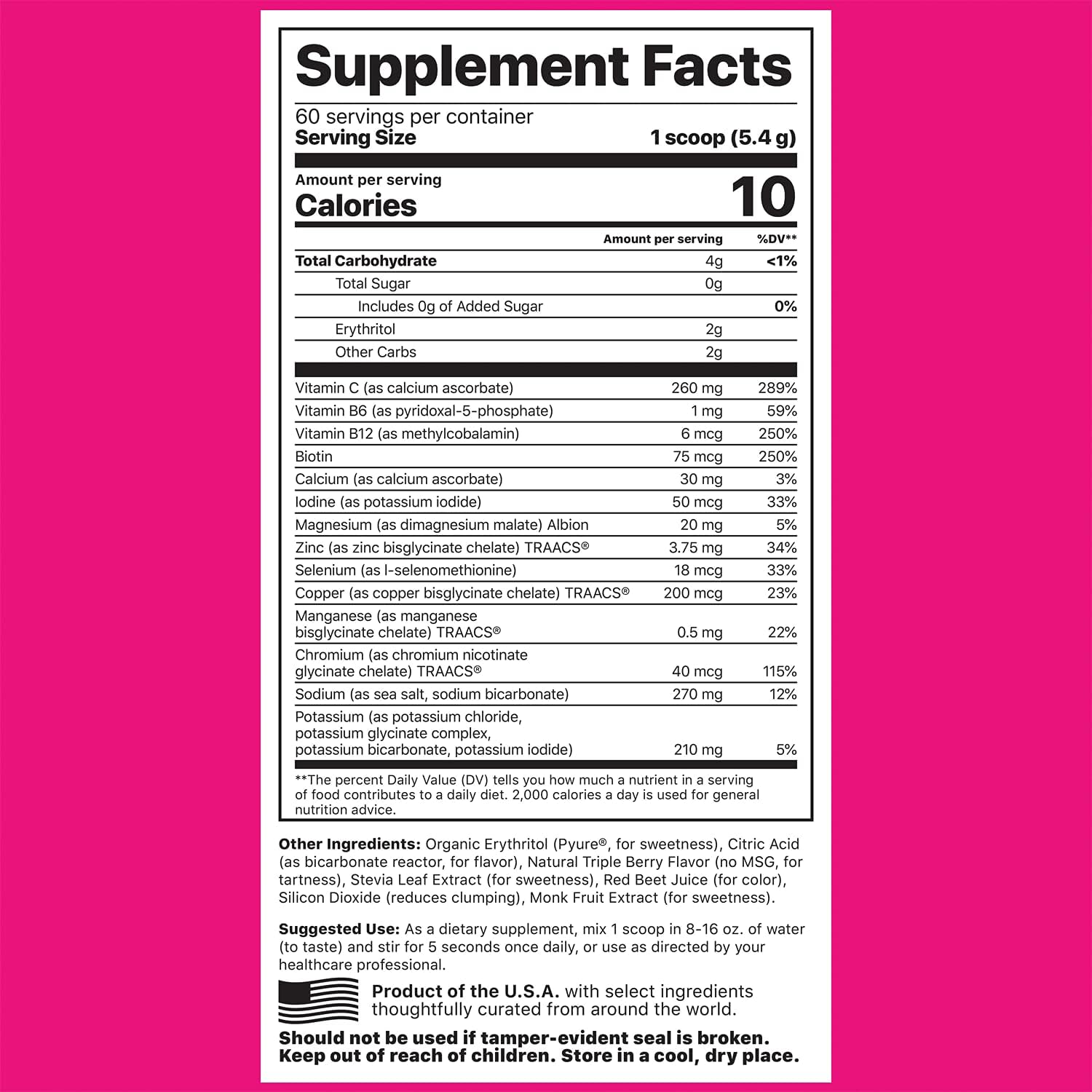 Jigsaw Adrenal Cocktail Electrolyte Supreme Jar - Berry Licious Bundle with 60 Servings