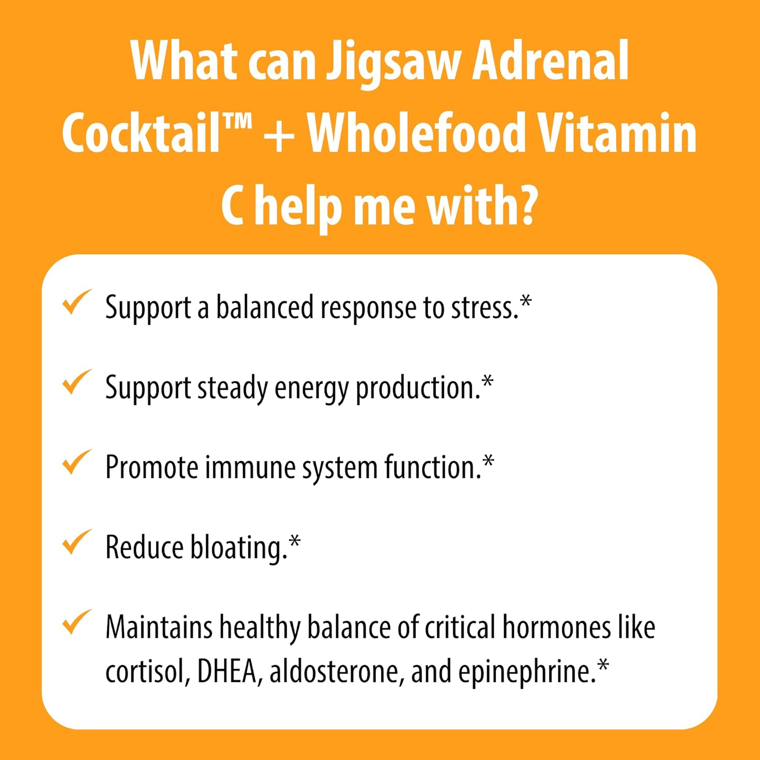 Jigsaw Health Adrenal Cocktail with Wholefood Vitamin C - Potassium Bicarbonate, Sea Salt, Acerola Cherry Extract - 60 Packets