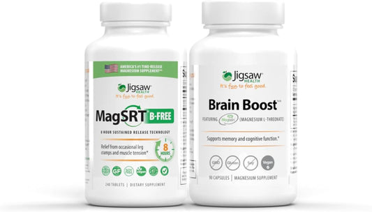 Jigsaw Health Magnesium Bundle with SRT® B-Free and Brain Boost™ - 240ct.