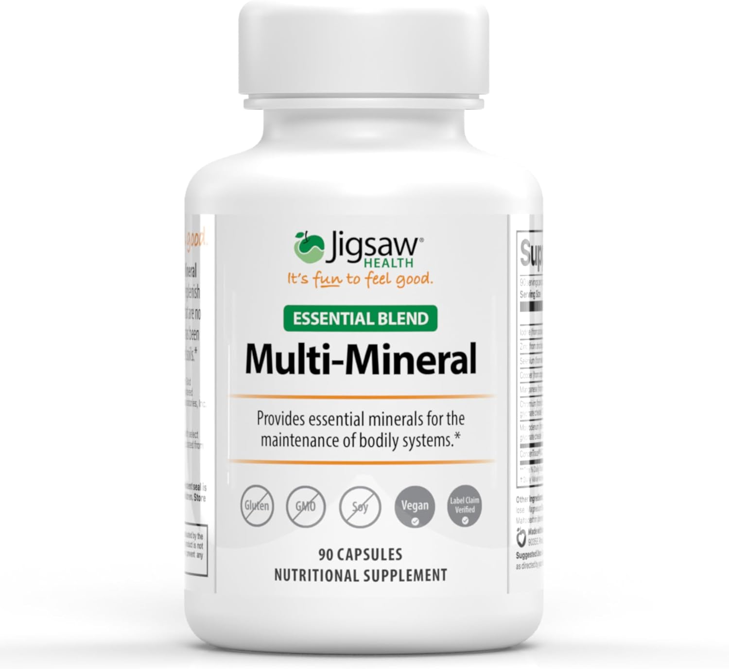 Jigsaw Health Multi-Mineral Essential Blend - 90 Capsules for Optimal Health and Wellness