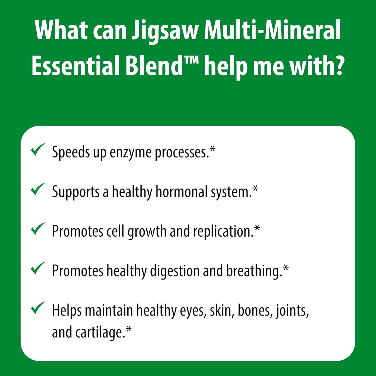 Jigsaw Health Multi-Mineral Essential Blend - 90 Capsules for Optimal Health and Wellness