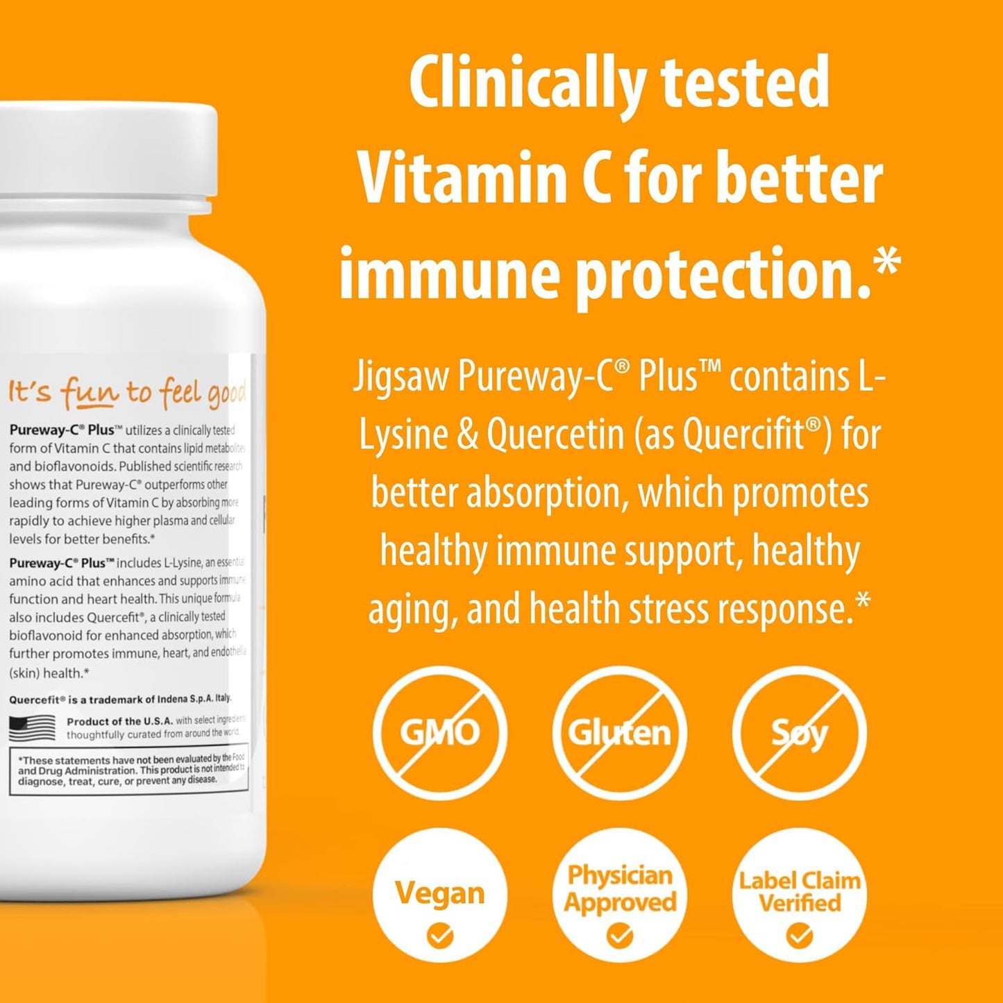 Jigsaw Health Pureway-C Plus Capsules for Healthy Immune System - 120 Capsules