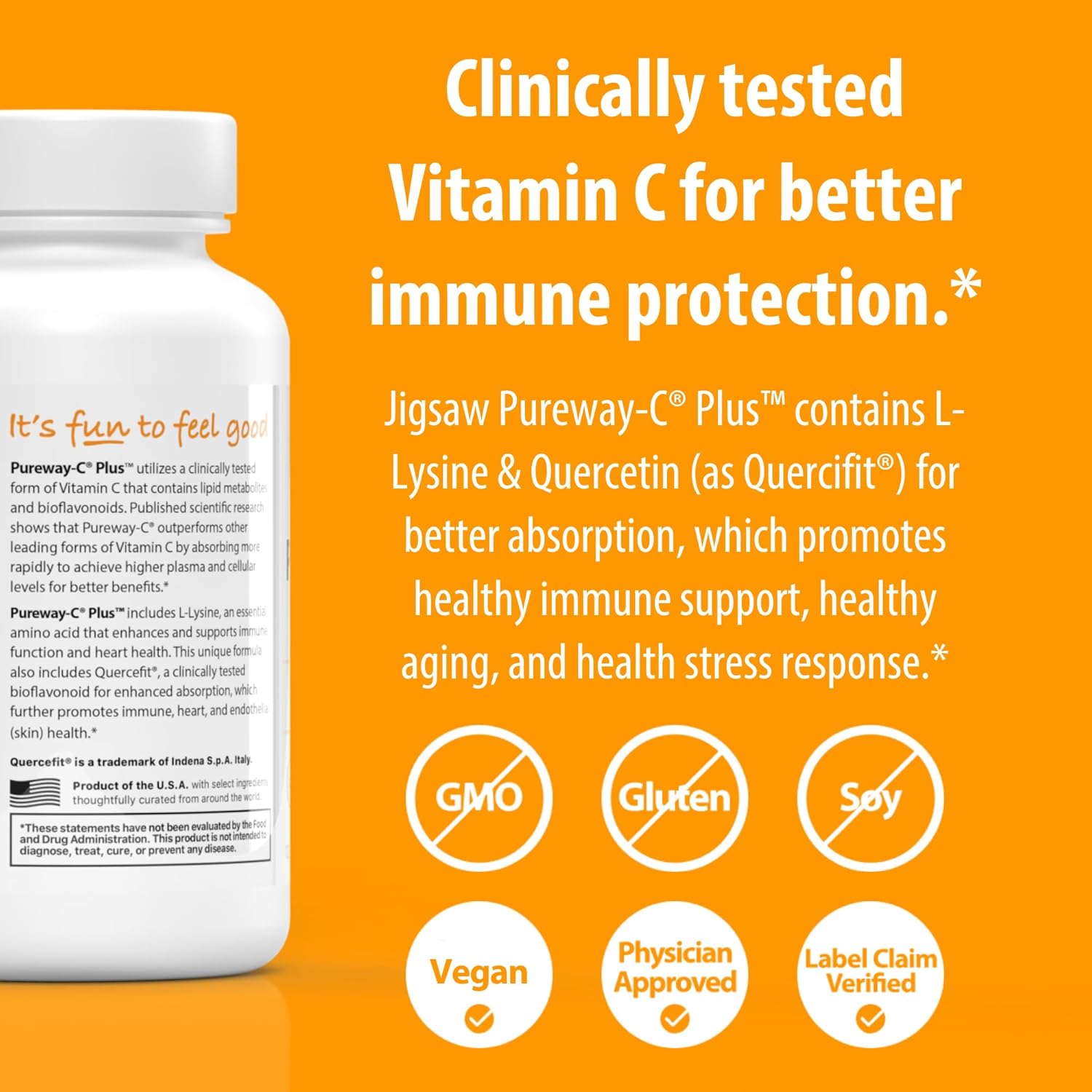 Jigsaw Health Pureway-C Plus Capsules for Healthy Immune System - 120 Capsules