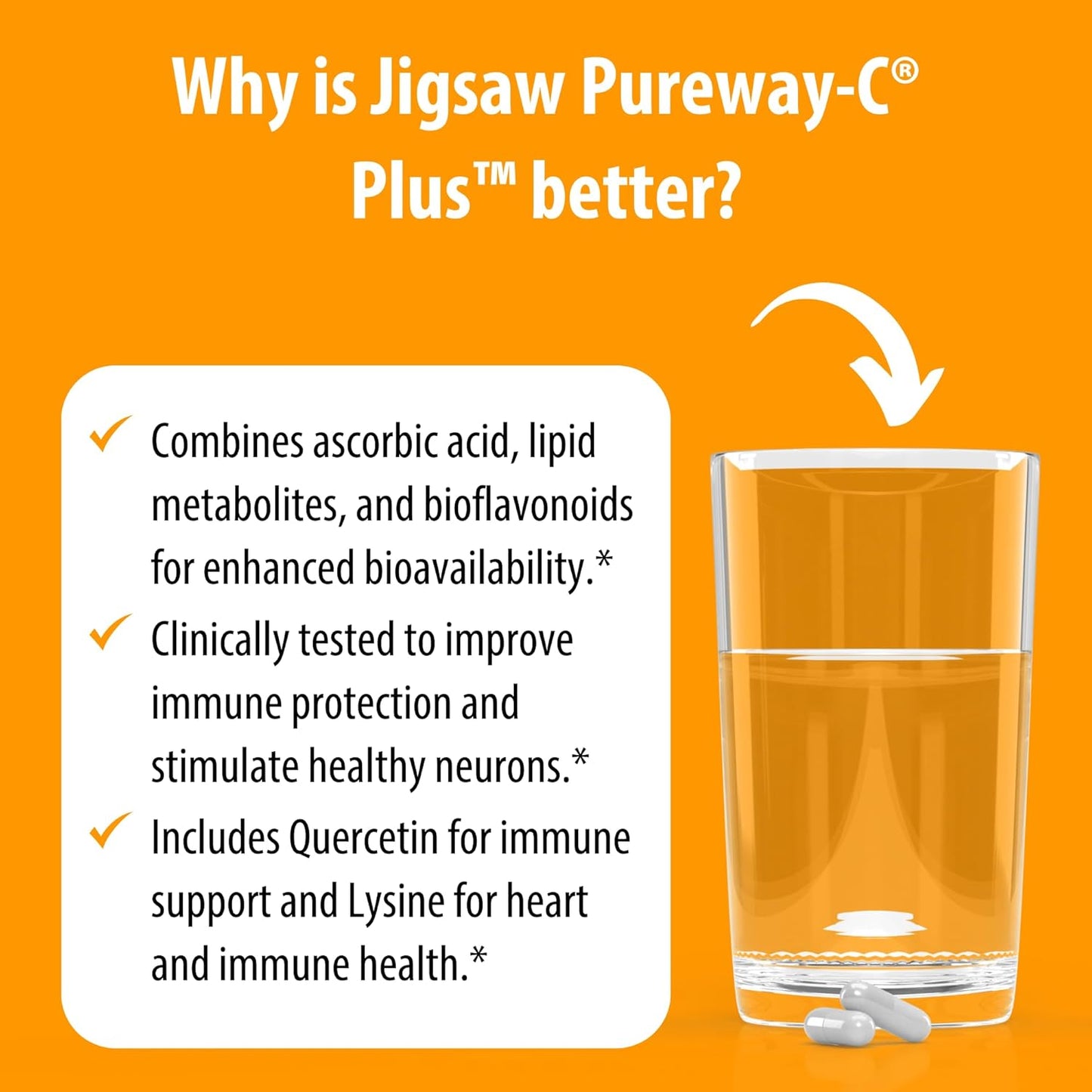Jigsaw Health Pureway-C Plus Capsules for Healthy Immune System - 120 Capsules