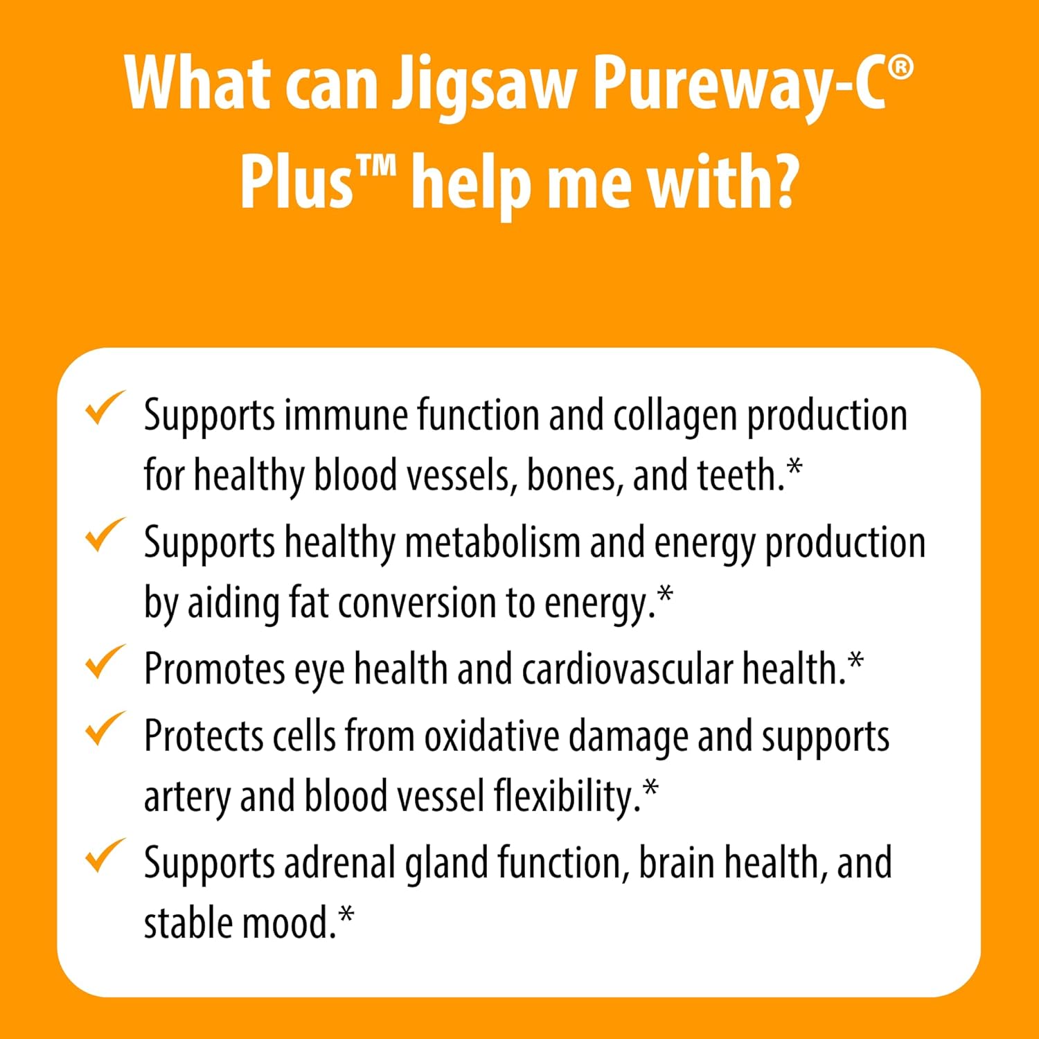 Jigsaw Health Pureway-C Plus Capsules for Healthy Immune System - 120 Capsules