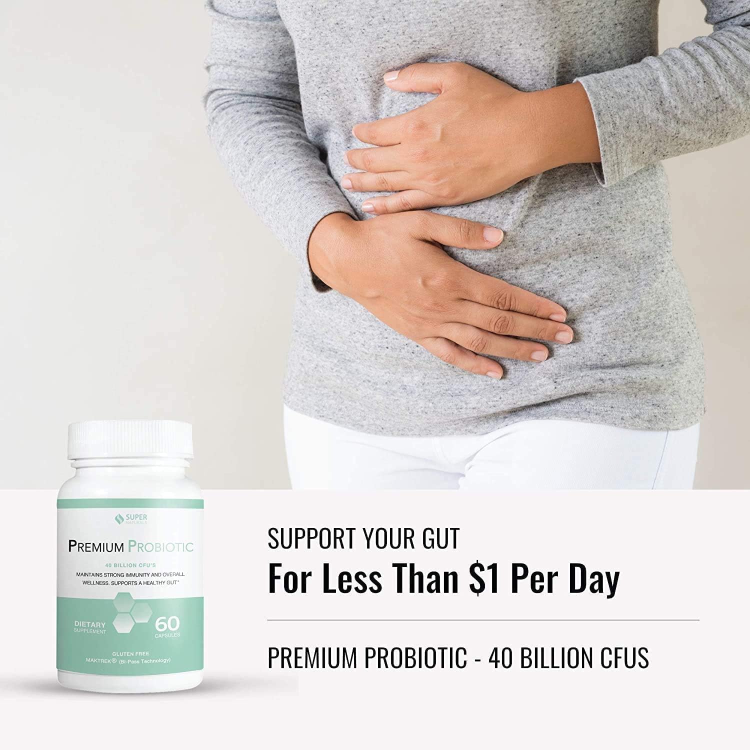 JLM NUTRITIONALS IBSolution Gut Health Super Bundle - Probiotics and Digestive Enzymes for Digestive Support - 60 Capsules, 3-Pack