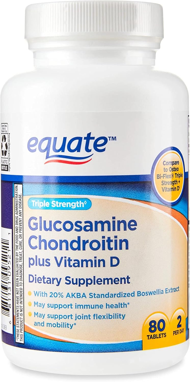 jogi Triple Strength Glucosamine Chondroitin Plus Vitamin D Supplement, 80 Tablets - 2 Tablets Daily