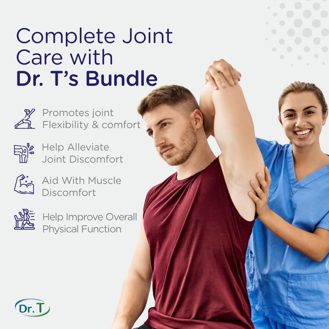 Joint Health Bundle: Glucosamine/Chondroitin MSM Cream with Collagen + Joint Support Supplement | Athlete-Grade Relief | Non-GMO, Gluten-Free, USA-made