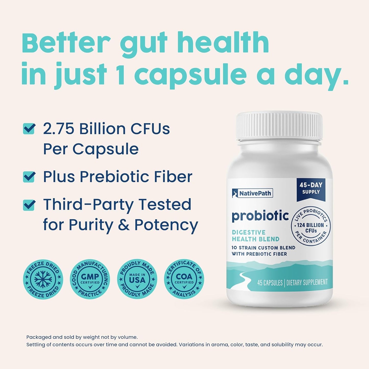 Joint Health Collagen & Probiotic Supplement - Fortigel & Verisol for Enhanced Joint Support with Digestive Balance