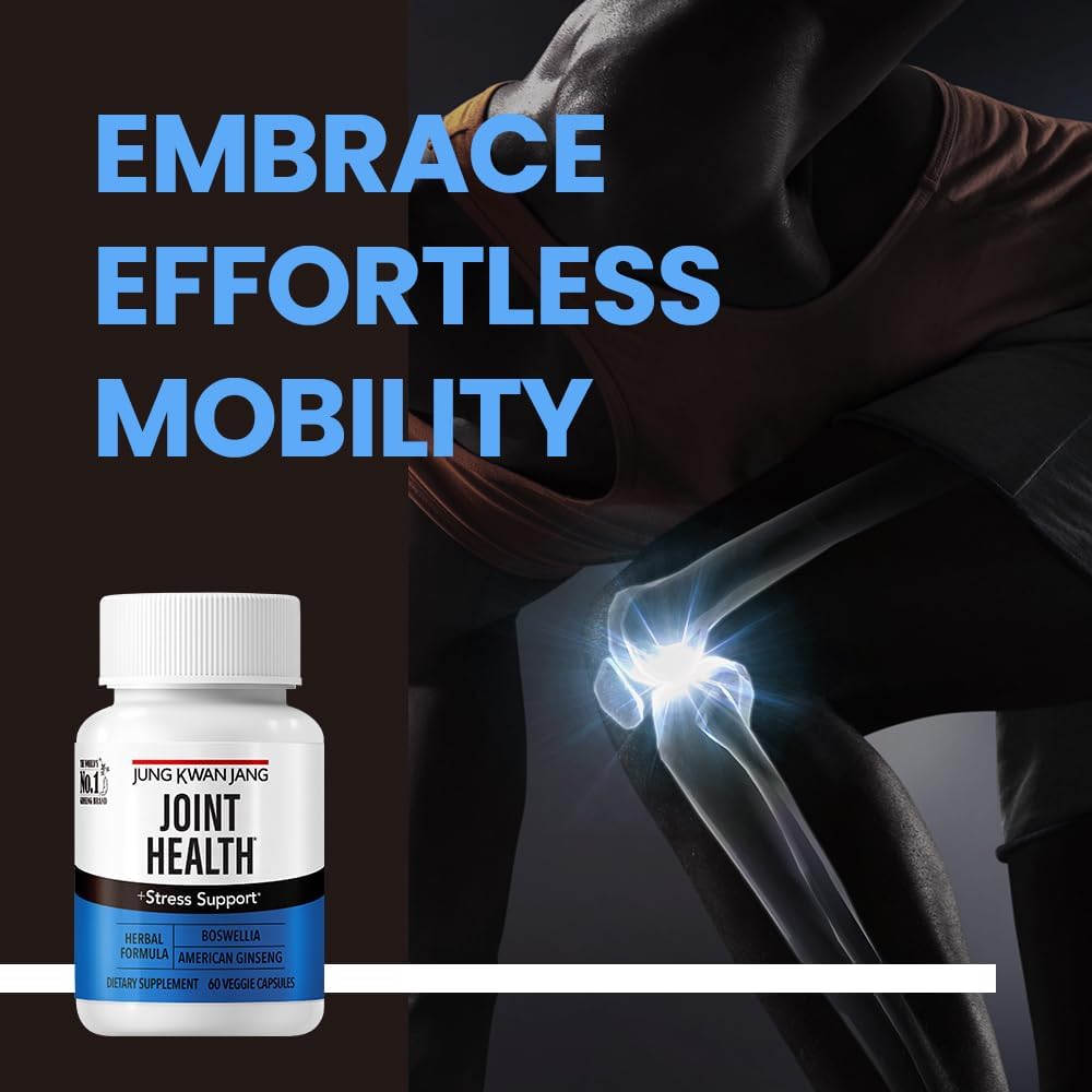 Joint Health Supplement with Boswellia and American Ginseng for Mobility Support - 60 Capsules