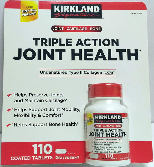 Joint Health Supplement with Type II Collagen, Boron, and HA - 110 Capsules by KIRKLAND