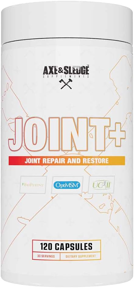 Joint Health Support Supplement with UC-II Collagen, MSM, Glucosamine, and Bioperine - Axe & Sledge Joint+
