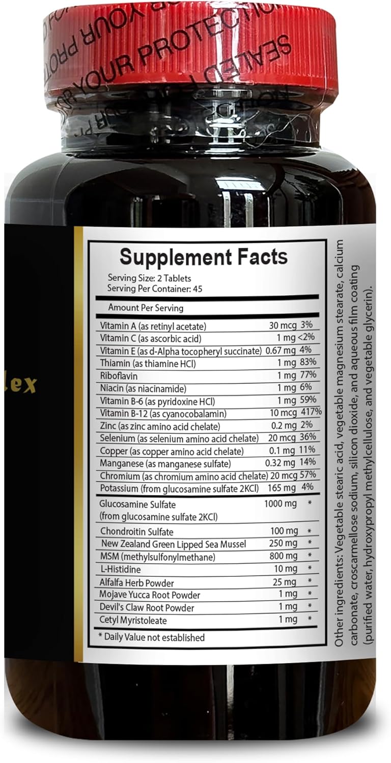 Joint Matrix PRO - Chondroitin Sulfate, MSM & Glucosamine Supplement for Joint Comfort & Flexibility - Advanced Joint Support Formula - 1 Bottle