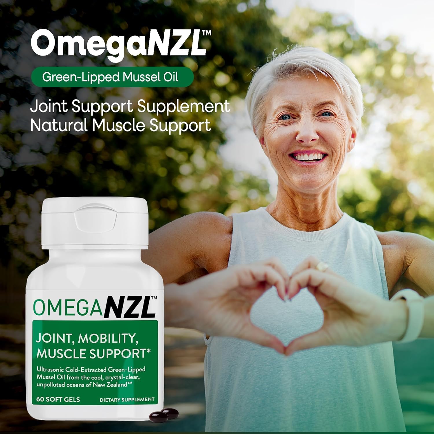 Joint Relief and Muscle Support Bundle with Omega-3 and Collagen Peptides - 60 Softgels + 30 Capsules