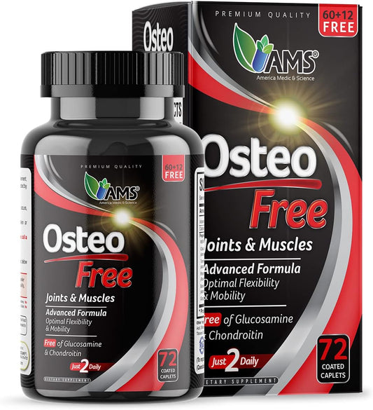 Joint Supplement with Turmeric, Boswellia, MSM, Vitamin D3, & Calcium - 72 Caplets