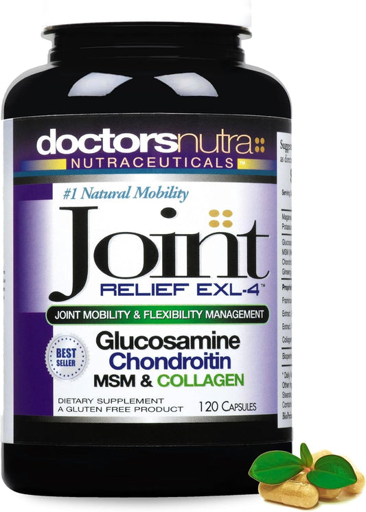 Joint Support Supplement with Glucosamine, Chondroitin, MSM, and Turmeric for Improved Mobility and Flexibility