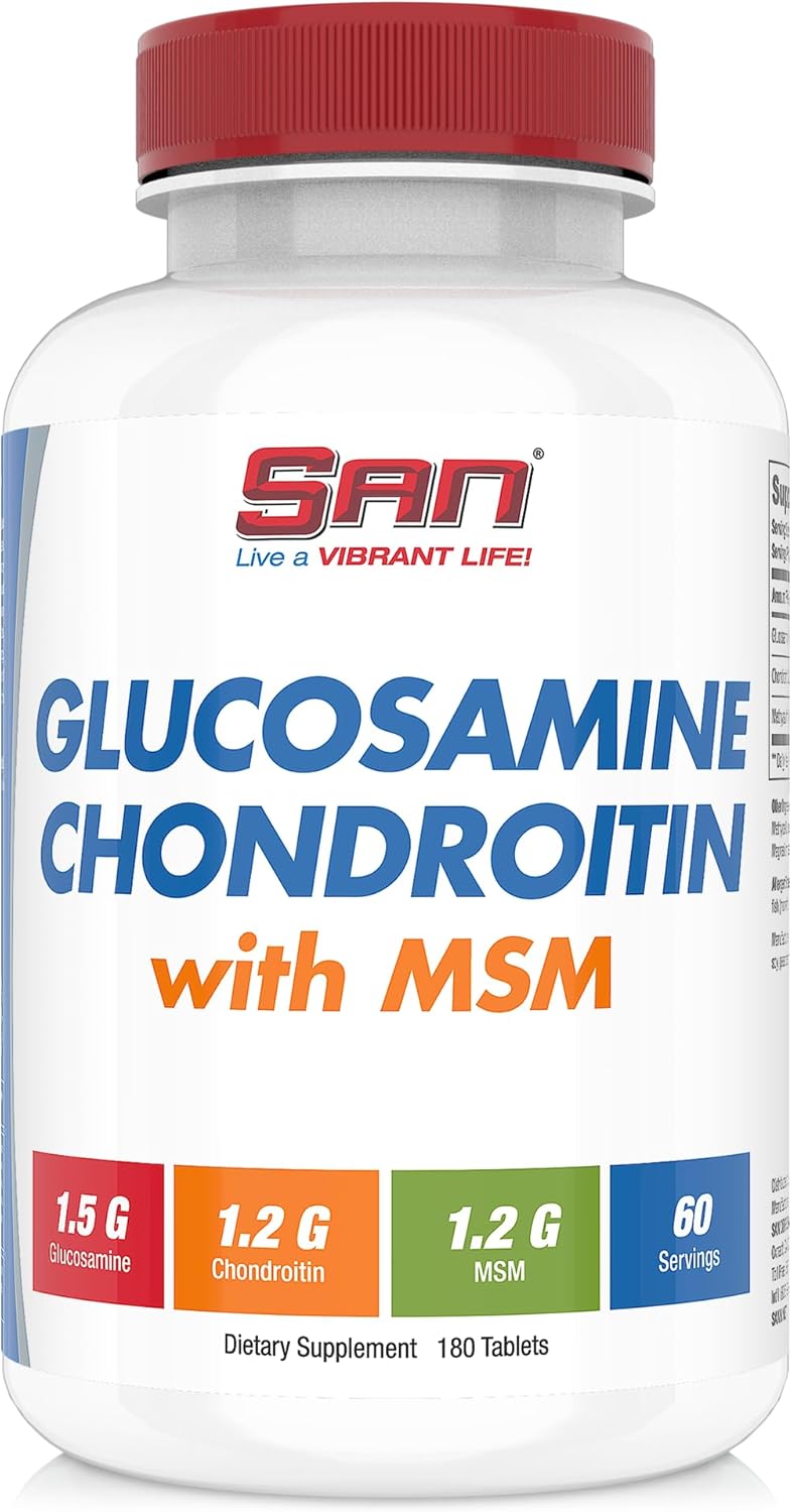 Joint Support Supplement with Glucosamine, Chondroitin, and MSM - Natural Formula for Healthy Joints and Mobility. 60 Servings