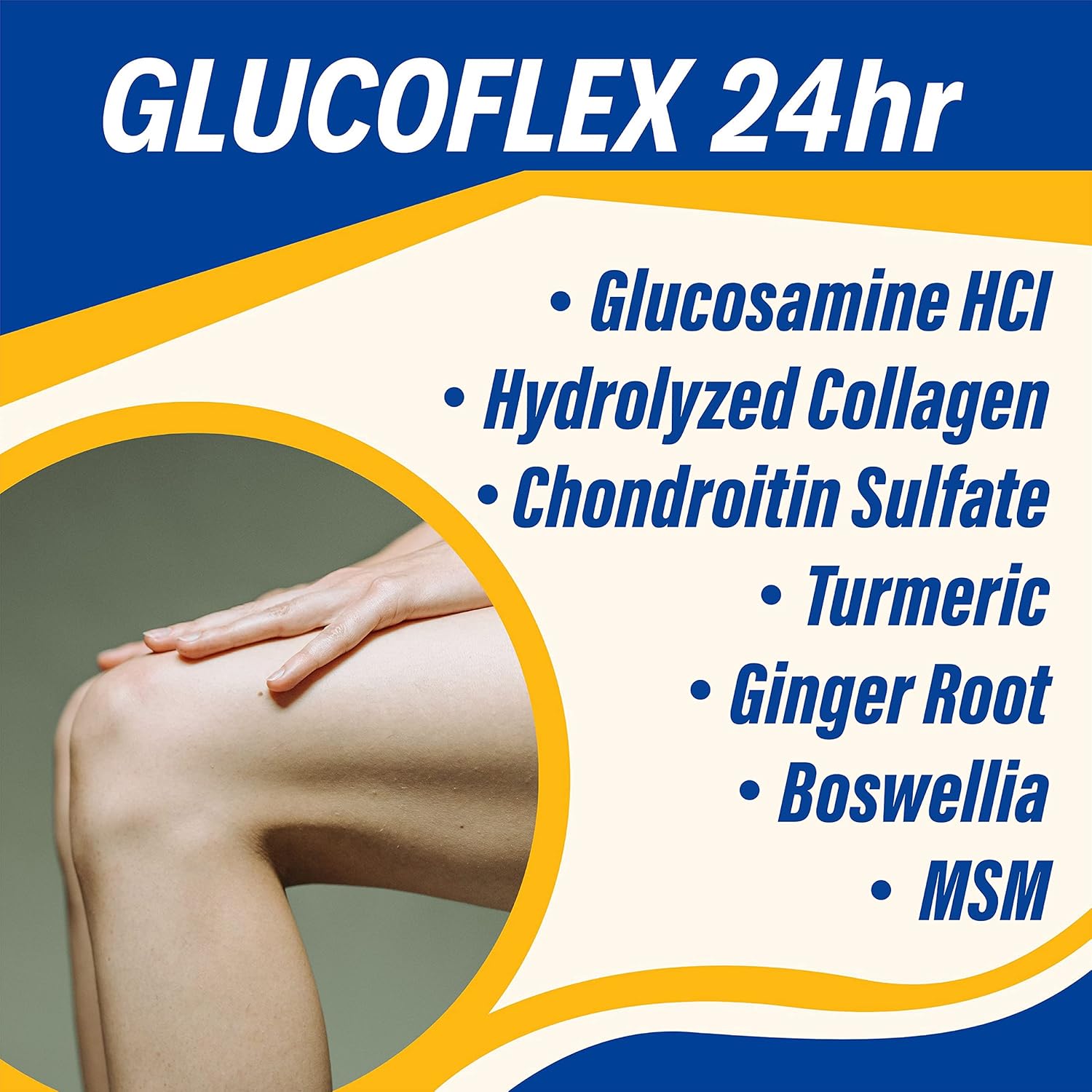 Joint Support Supplement with Glucosamine, Chondroitin Sulfate, and MSM for Healthy Bones and Mobility - 120 Count