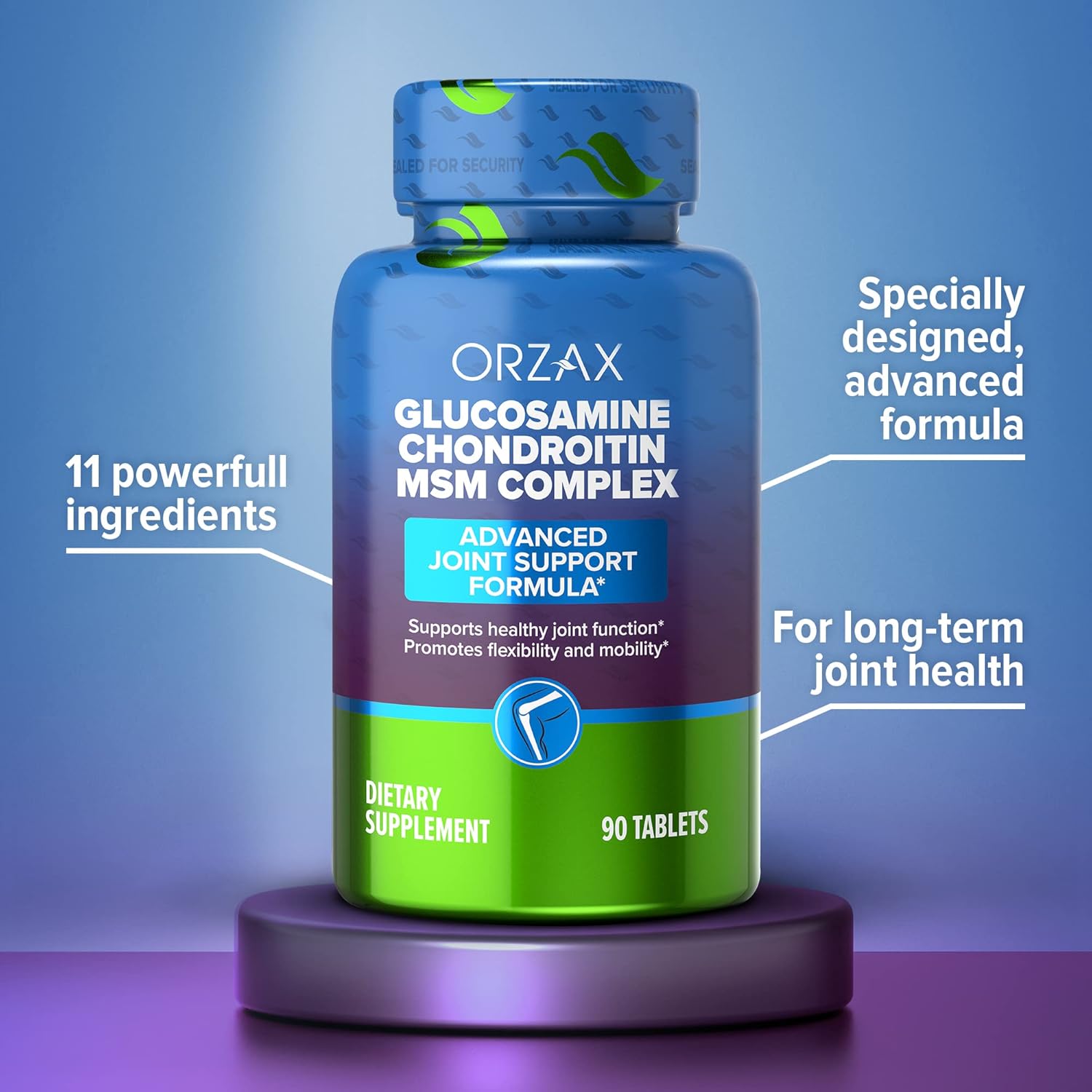 Joint Support Supplement with Glucosamine, Chondroitin, MSM, Turmeric, Collagen, Bromelain & Boswellia Extract - 90 Tablets for Function & Comfort - BoostGo Australia