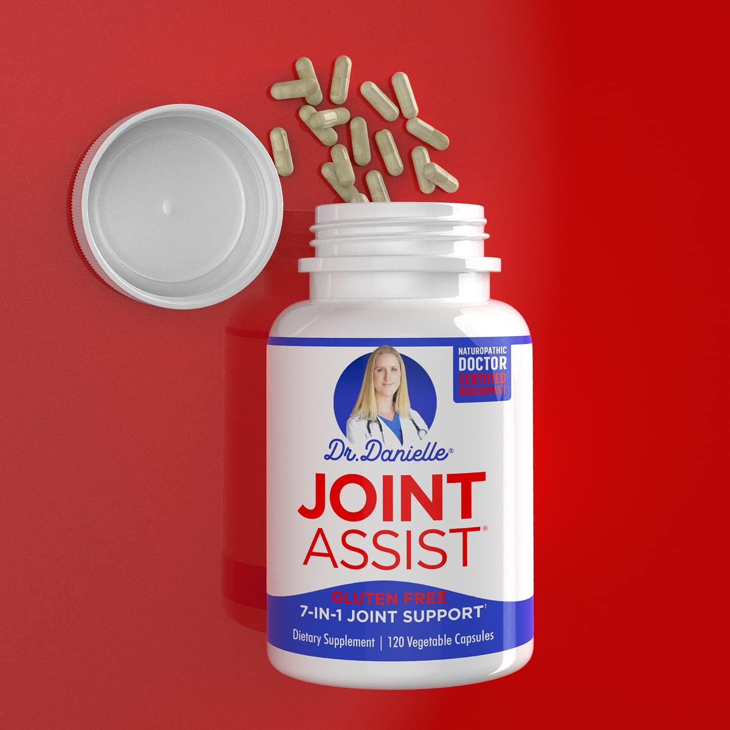 Joint Support Supplement with Glucosamine, Chondroitin, Turmeric, MSM, and Boswellia - 120 Capsules for Joint Assist & Relief by Doctor Danielle - BoostGo Australia
