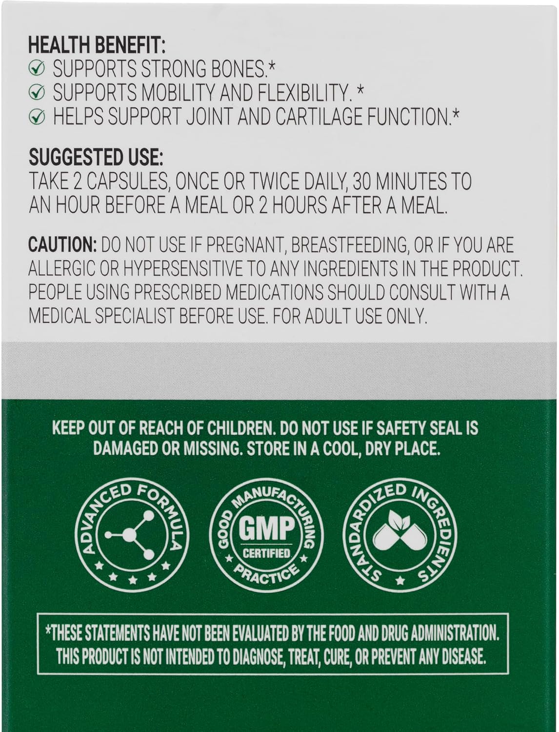 Joint Support Supplement with Turmeric, Devil's Claw, Boswellia, Vitamin D & K - Advanced Formula for Joint Health & Mobility - Extra Strength Bone Support - 30 Capsules