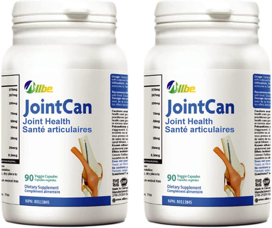 JointCan Capsules 250mg Glucosamine, 267mg Chondroitin, 275mg MSM, Boswellia, Curcumin, Collagen - 2 Packs of 90 Capsules