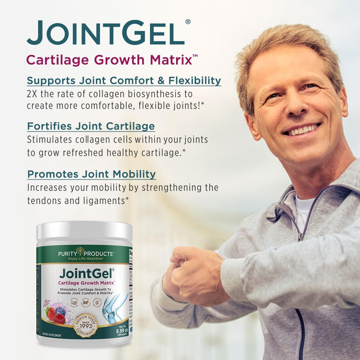JointGel Bundle: Ultimate HA Joint Gel + Ultimate H.A. Powder - Bioactive Collagen, MSM, Quercetin, Hyaluronic Acid - Berry Flavor
