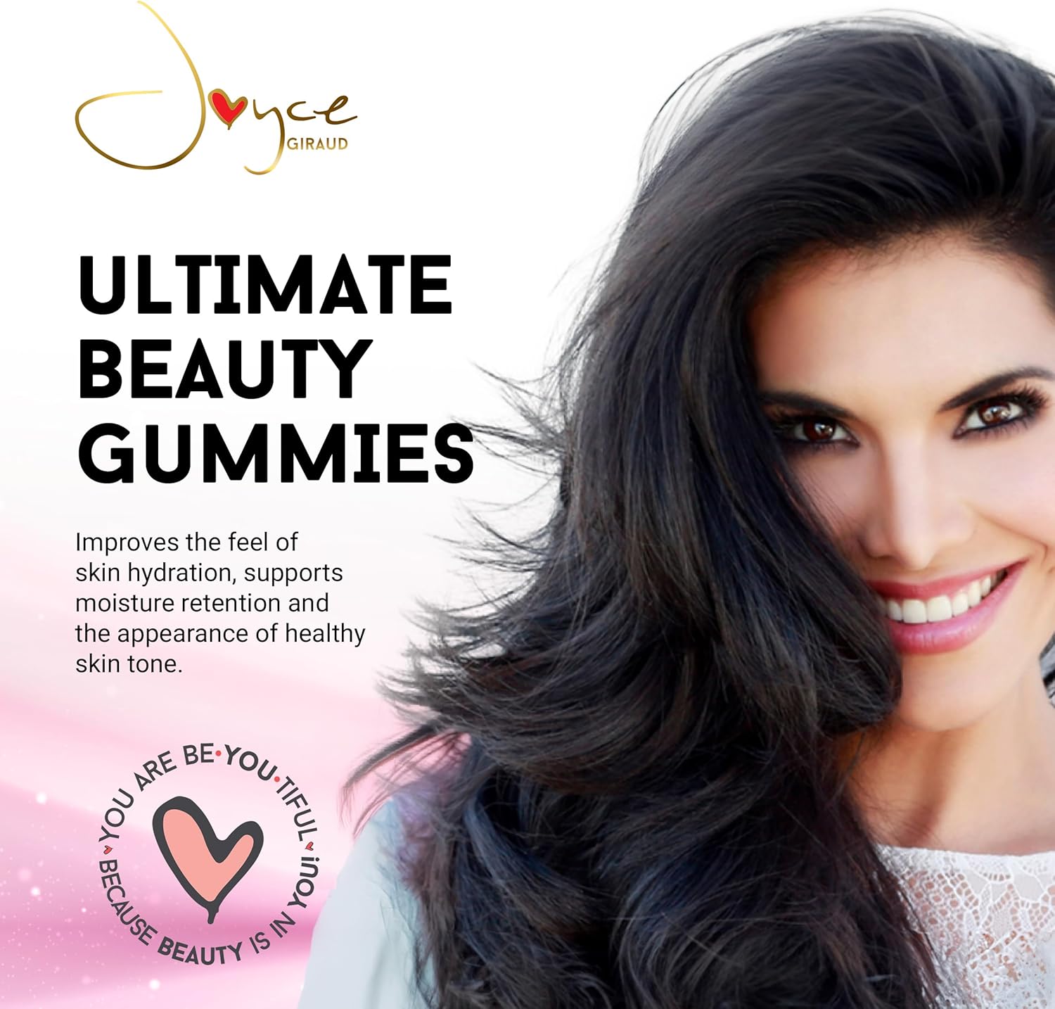 Joyce Giraud Ultimate Beauty Gummies: Miracle Elixir Collection for Skin Hydration & Tone, 30-Day Supply, 90 Gummies