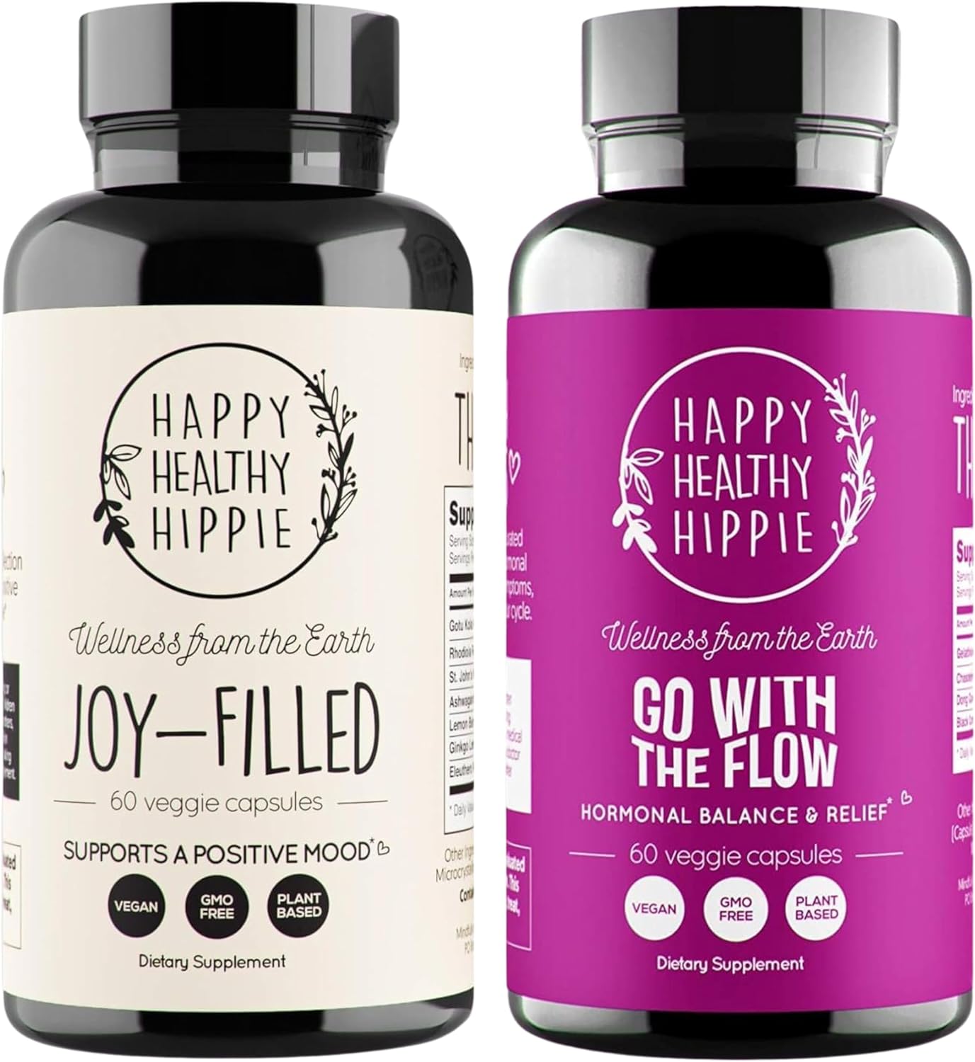 Joyful Positive Flow Supplements - 2-Pack for a Happy Healthy Hippie Lifestyle