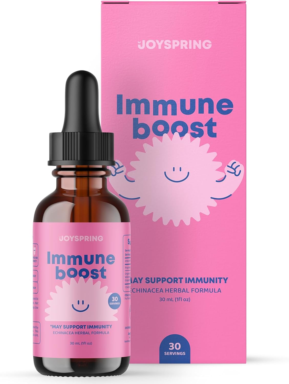 JoySpring Kids Immune Support Liquid Supplement with Zinc and Vitamin C - 1 fl oz