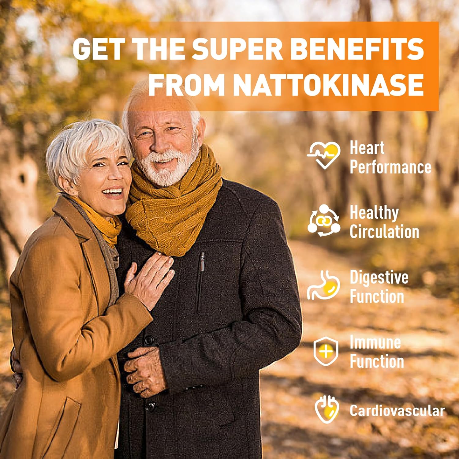 Joywiit Enzyme Gummies 12,000 FU Nattokinase & 360,000 SPU Serrapeptase with Bromelain, Papain, Inulin - Circulatory, Gut, Digestion Support - Vegan, Non GMO - 60 Count