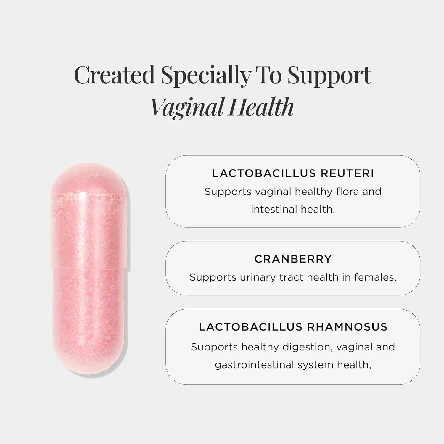 JSHealth Vaginal Probiotic Supplement - Supports Urinary & Vaginal Health - Yeast Infection Treatment for Women - 30 Capsules