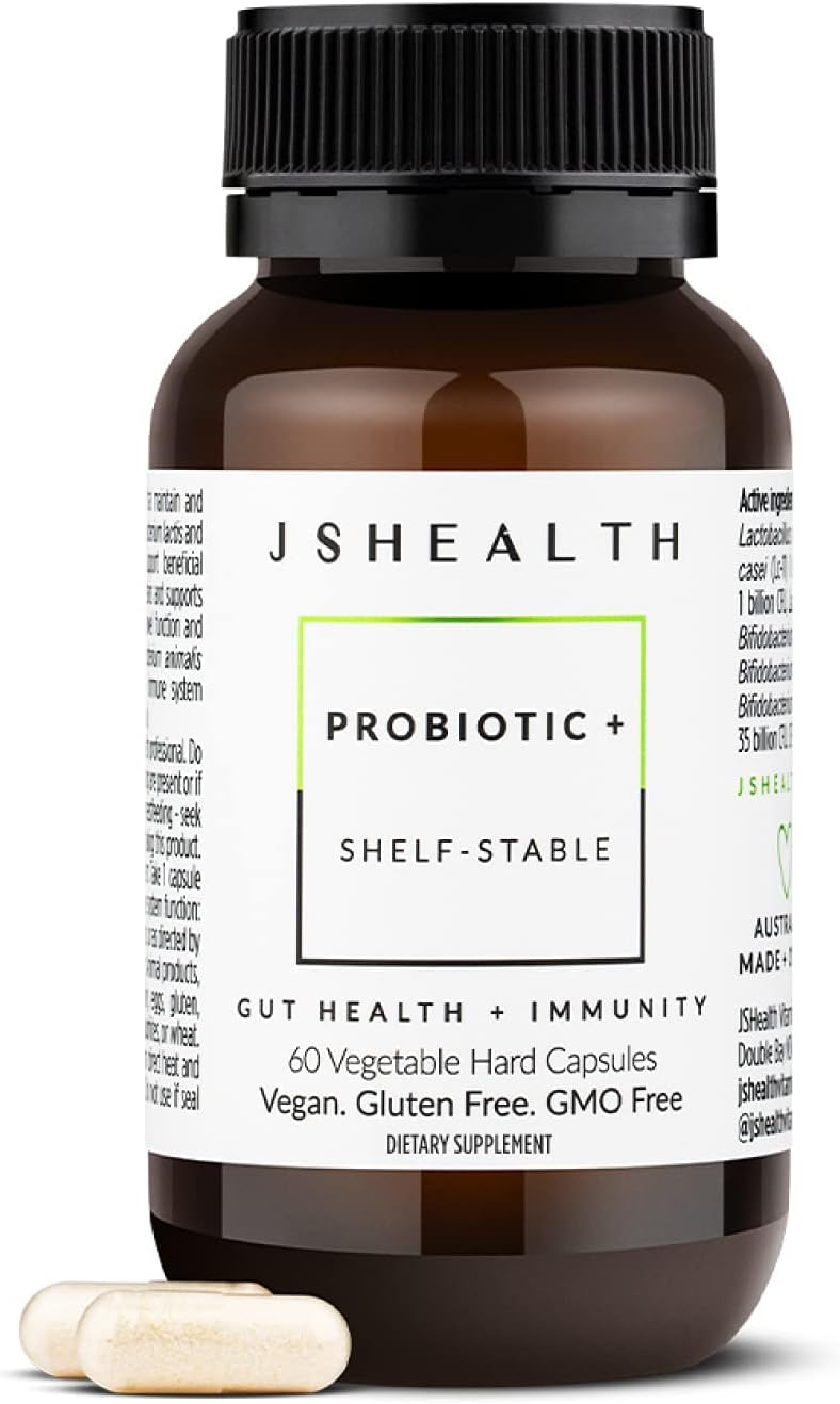 JSHealth Vitamins Gut Health and Immunity Formula | Probiotics for Women and Men | Digestive and Immune Support Supplement