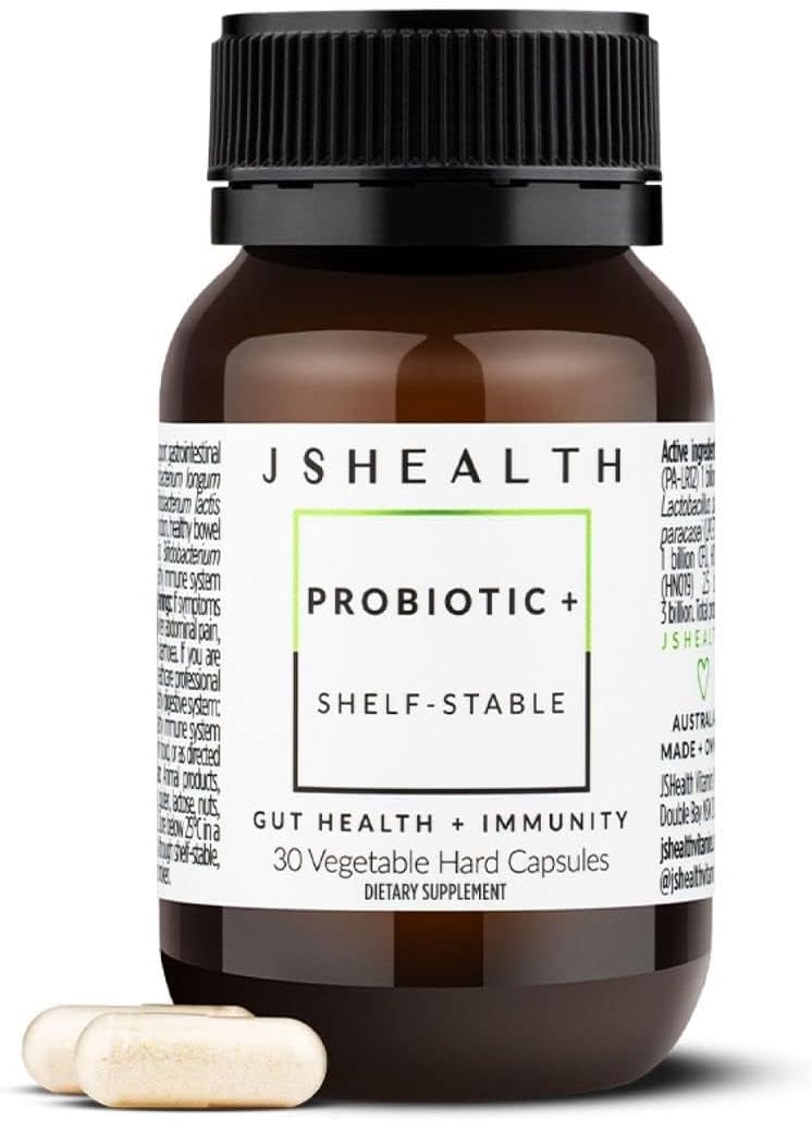 JSHealth Vitamins Probiotic Supplement for Gut Health & Immunity - Shelf Stable Formula for Men & Women - Supports Digestive Health & Immune System - 30 Capsules
