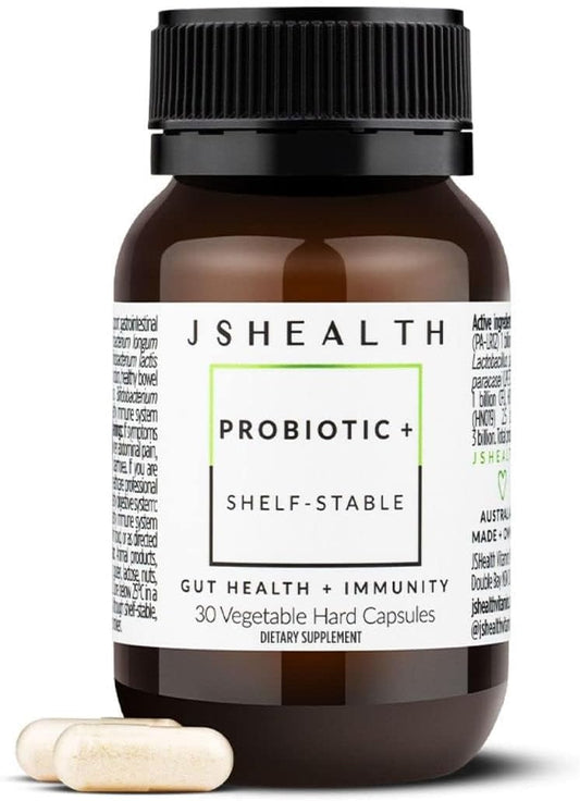 JSHealth Vitamins Probiotic Supplement for Gut Health & Immunity - Shelf Stable Formula for Men & Women - Supports Digestive Health & Immune System - 30 Capsules