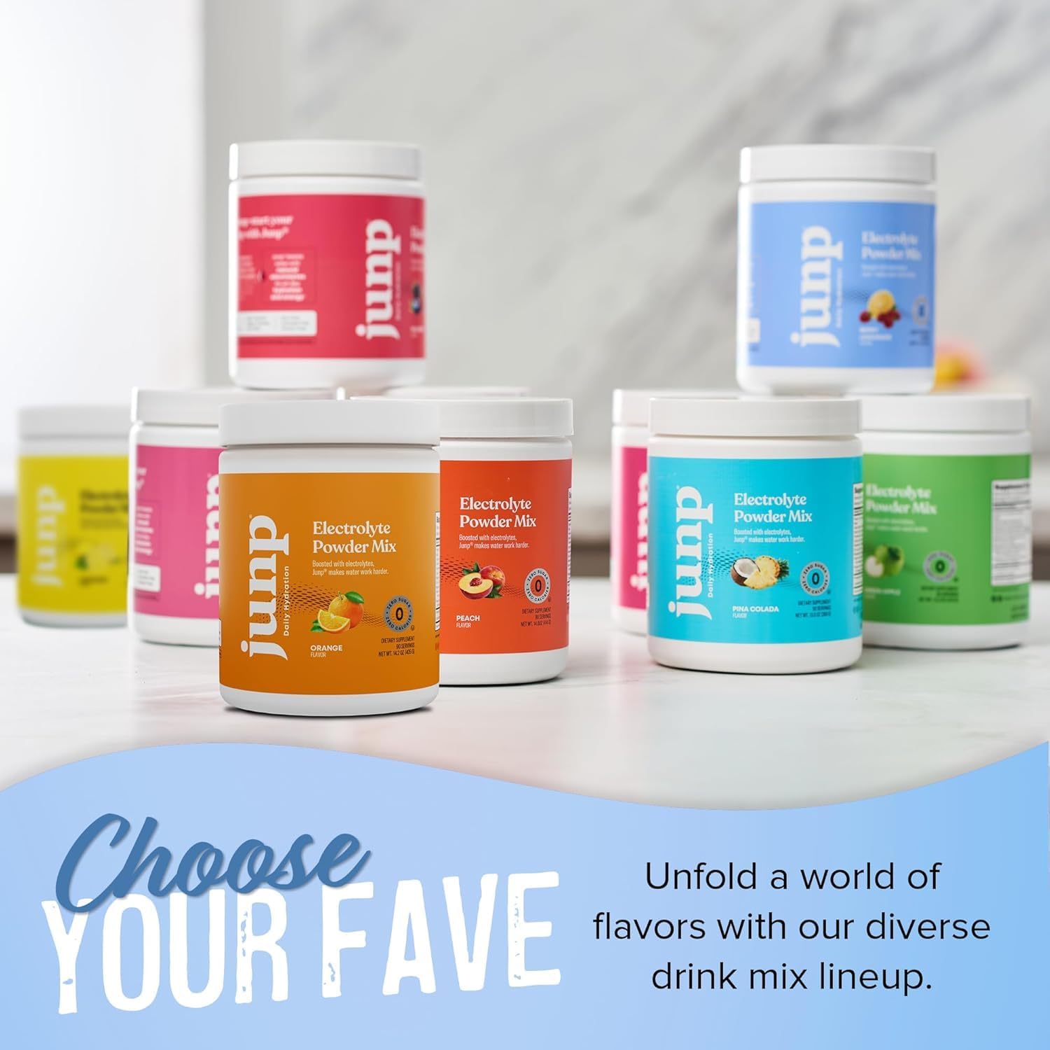 JUNP Electrolytes Powder Berry Lemonade Mix - No Sugar, No Carbs, Zero Calorie, Keto Friendly - 90 Servings (2 Pack)