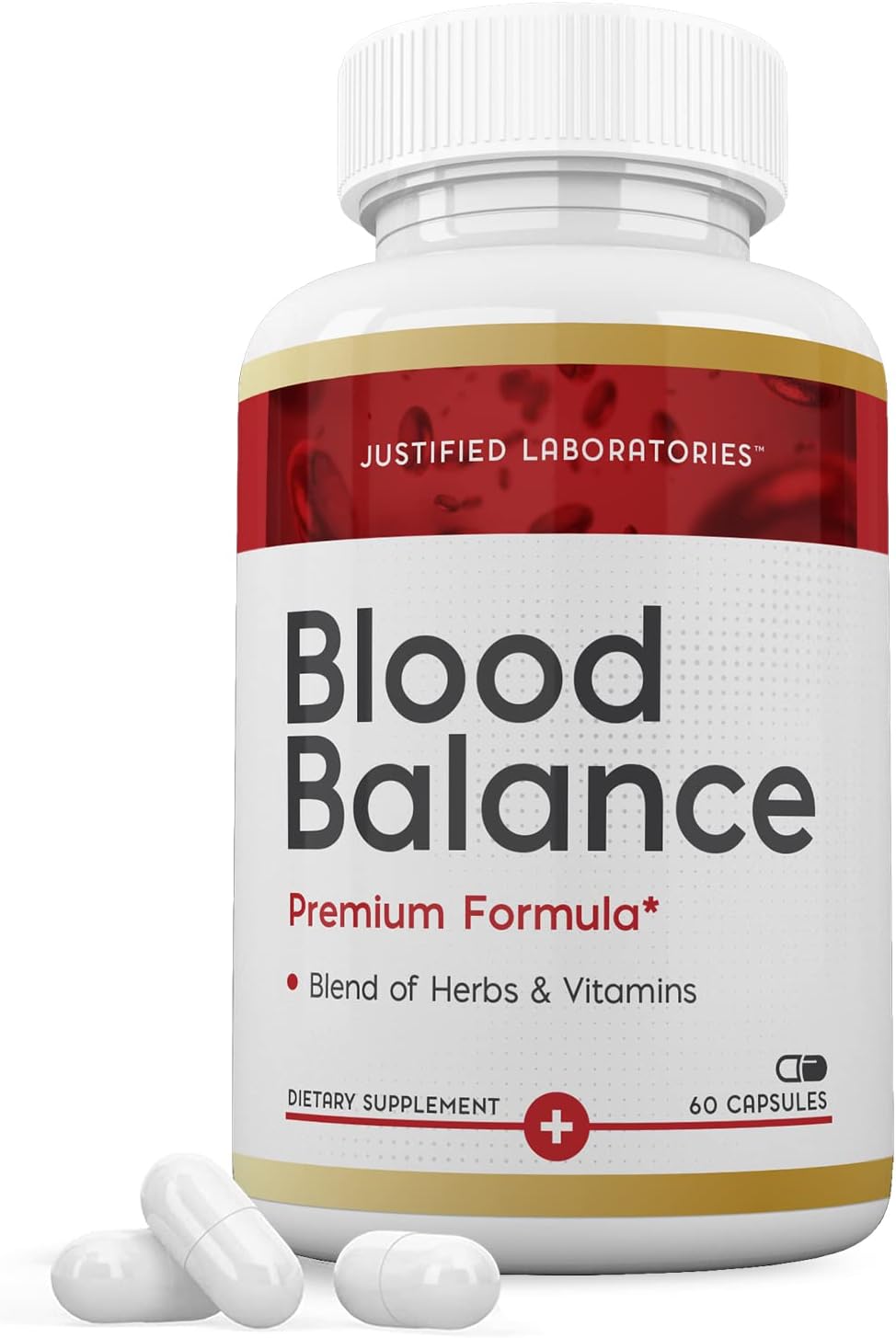 Justified Laboratories Blood Balance Advanced Formula Supplement - 620MG, 60 Capsules
