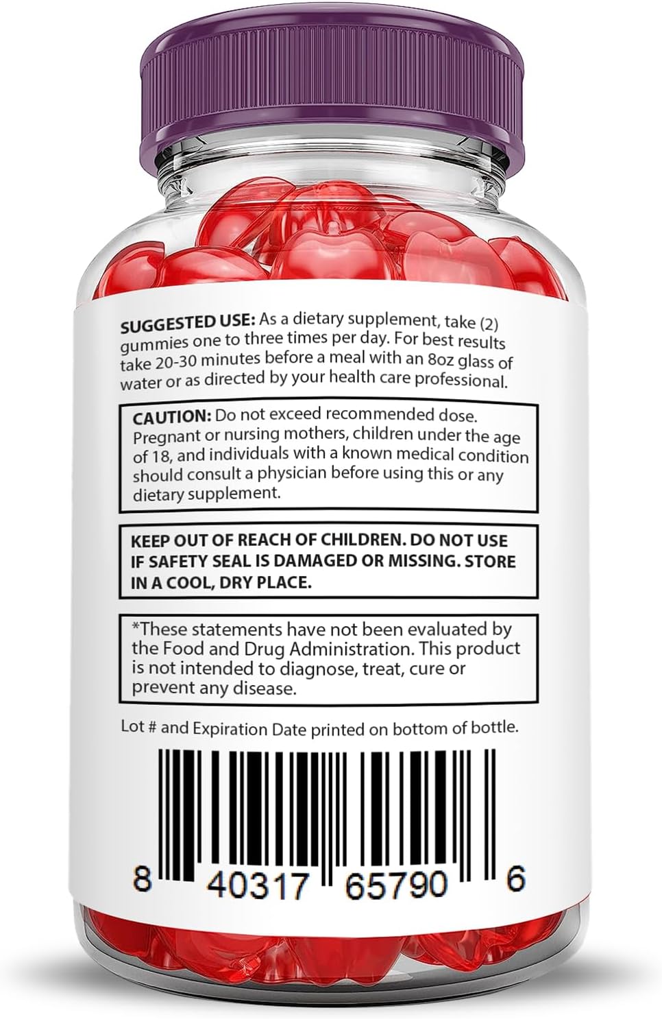 Justified Laboratories Proton Keto Gummies with Apple Cider Vinegar and Pomegranate Beet Juice Powder - 2000MG Vegan Gummy Supplement