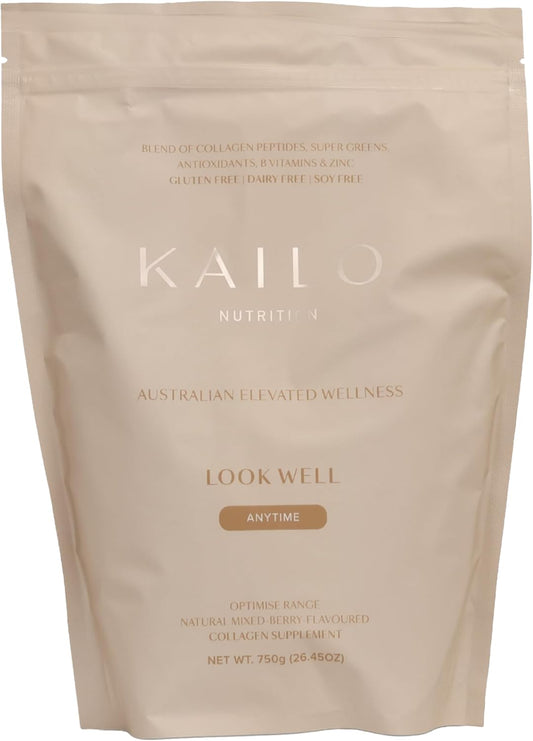 KAILO Nutrition Mixed Berry Collagen with Super Greens, Vitamins, Protein - Skin, Hair, Immune Support - 26 oz.