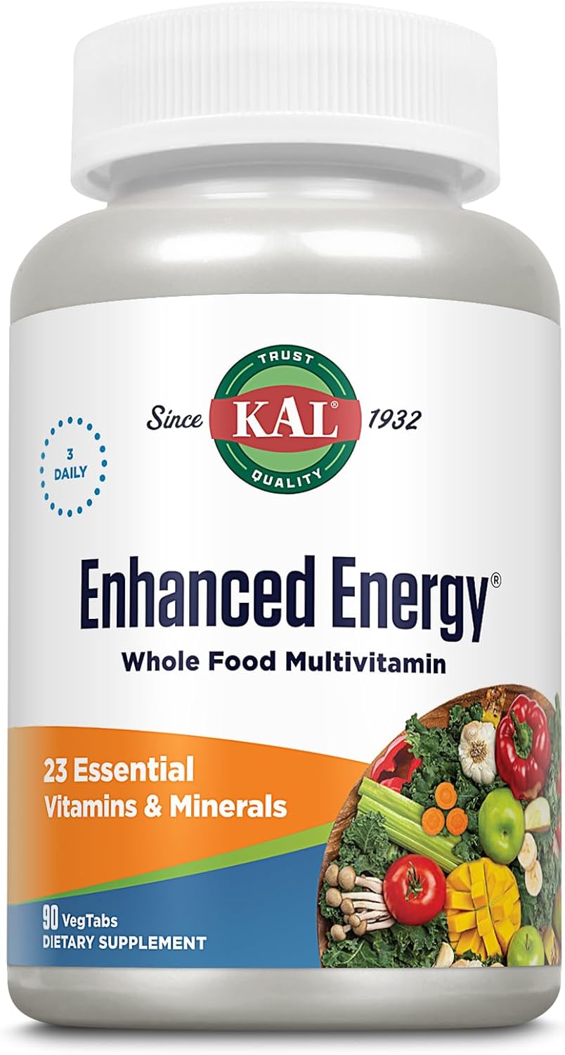 Kal Enhanced Energy Supplement, 90 Tablets for Increased Vitality and Focus