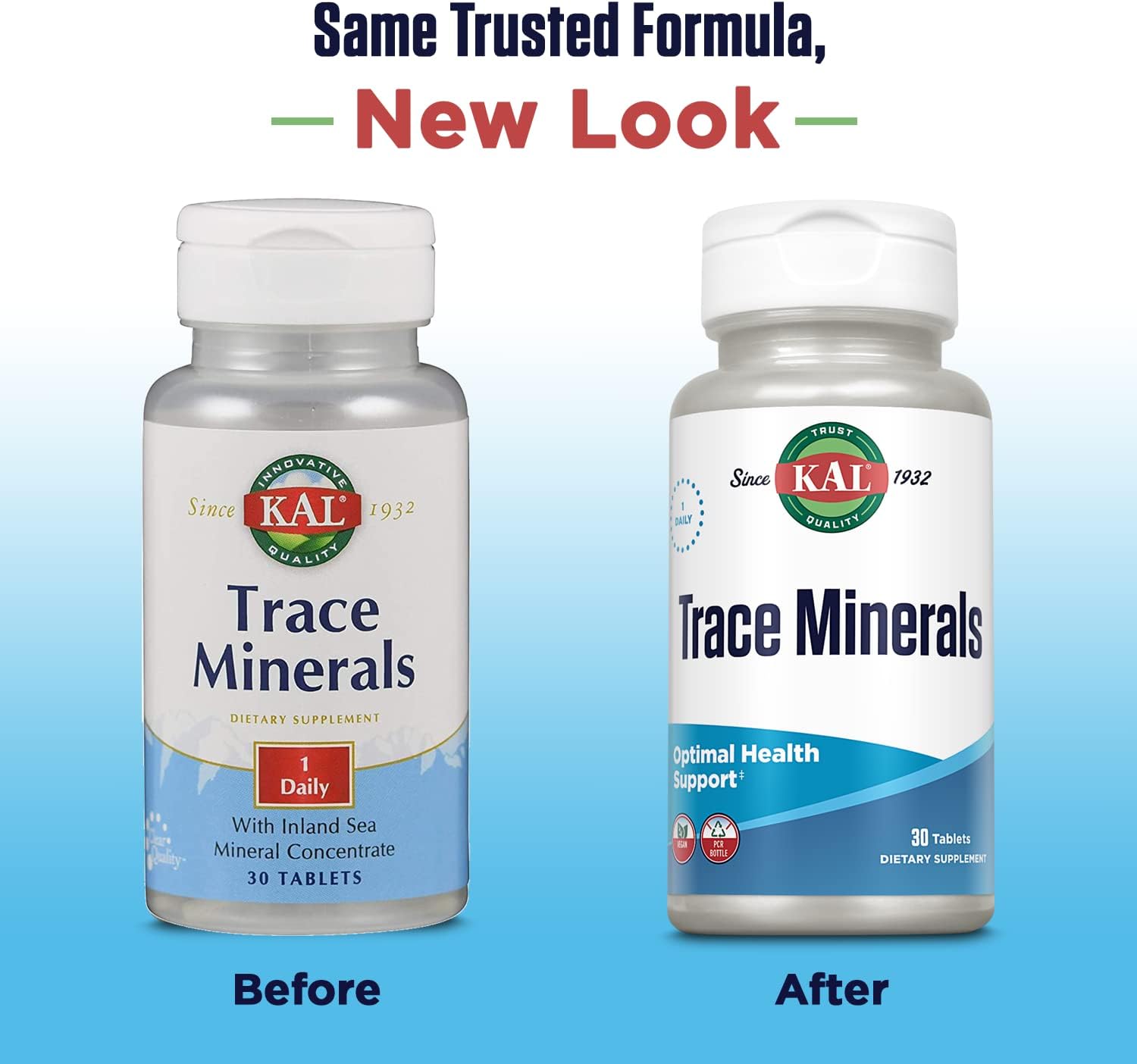 Kal Trace Minerals Actisorb Tablets - 30 Count - Essential Mineral Supplement with Enhanced Absorption