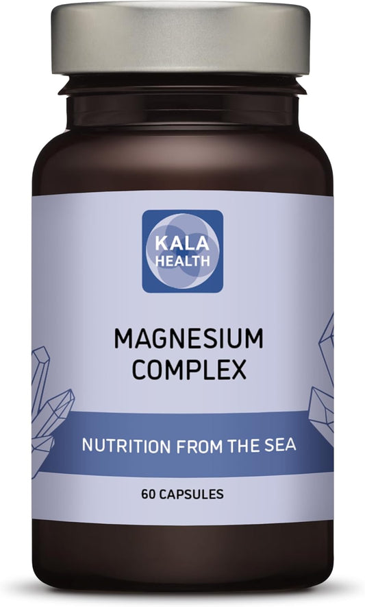 KALA HEALTH Aquamin MG TG® Magnesium Complex Capsules - Derived from Red Algae Lithothamnion Calcareum - Includes Minerals and Trace Elements - 60 Count