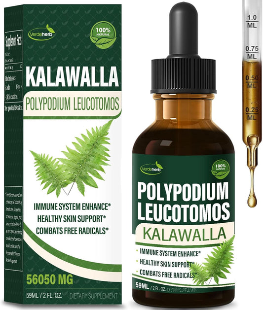 Kalawalla Drops with Calaguala Herbal Supplement for Immune System Support - 2oz