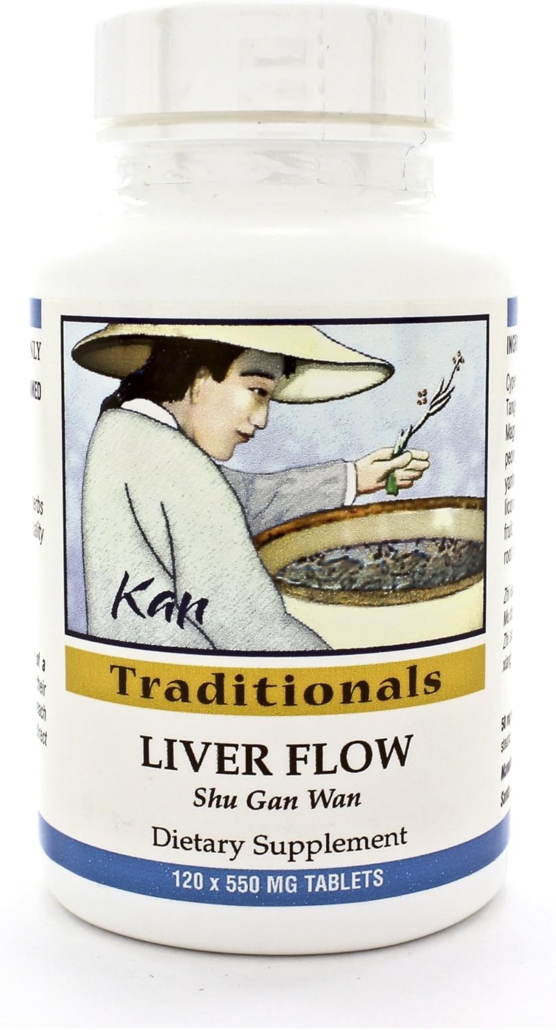 Kan Herbs Liver Flow Tablets - Natural Liver Support Supplement with 120 Tablets