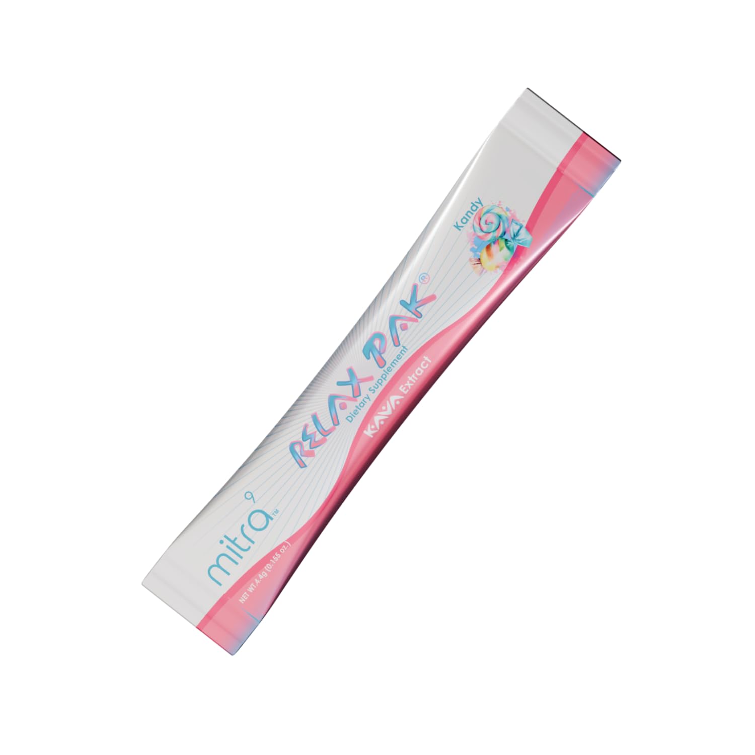 Kandy Kava Extract Powder Packets - Mitra9 RelaxPak for Natural Calm & Clarity - Mood Enhancer Stick Packets (10)