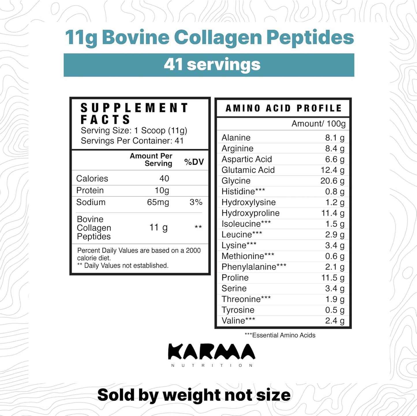 Karma Nutrition Collagen Peptides - Joint Support & Beauty Supplement for Skin, Hair, and Nails